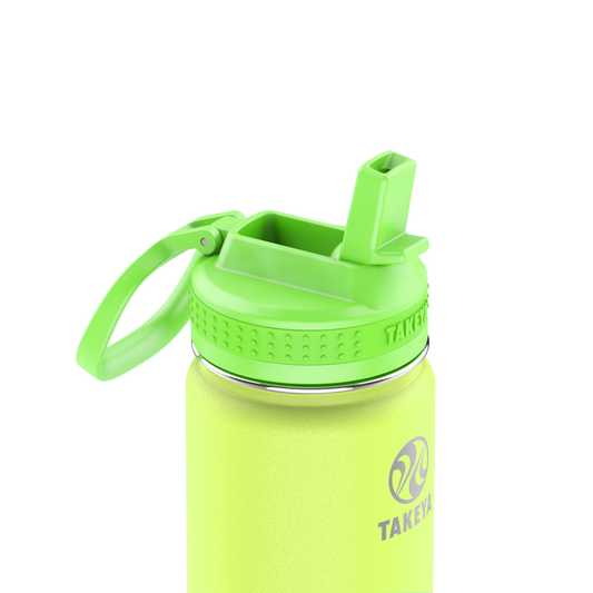 actives-kids-glow-in-the-dark-water-bottle-with-straw-lid-o6 51075-Actives-Kids-Straw-18-GID-LightningGreen-closeup.png